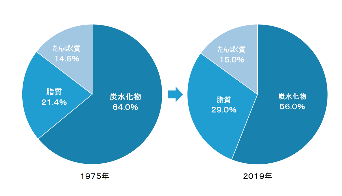 エネルギー産生栄養素の推移