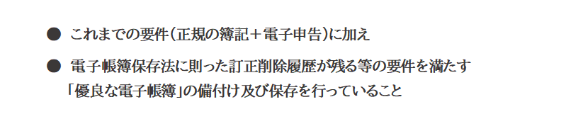青色申告特別控除の条件