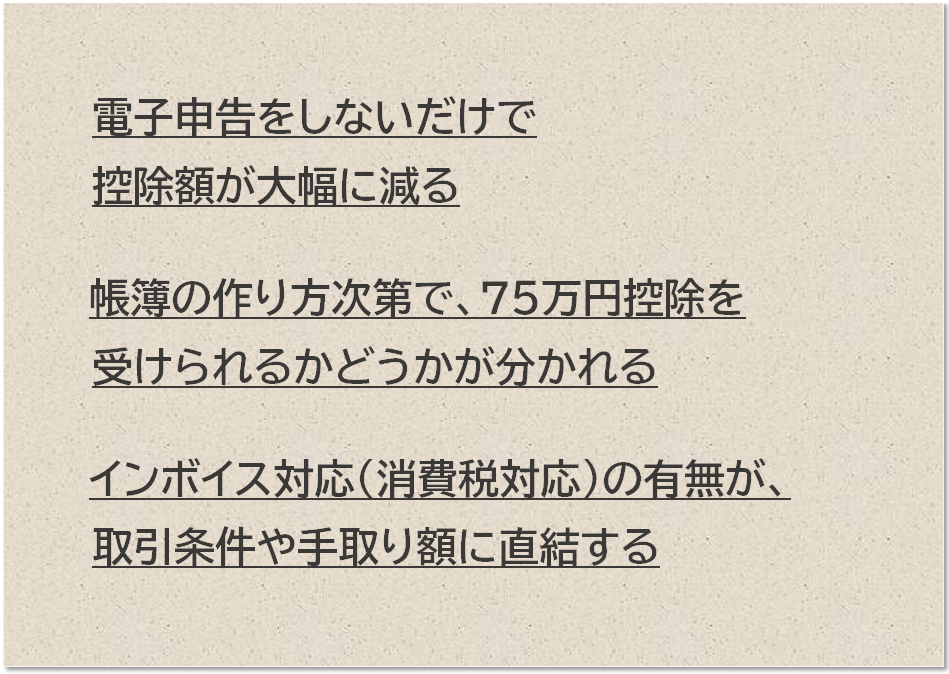 電子申告を前提とする、クラウド会計ソフト等の会計システムの活用